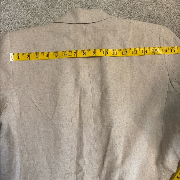 Zara Light Tan Blazer Jacket - Picture 8 of 10